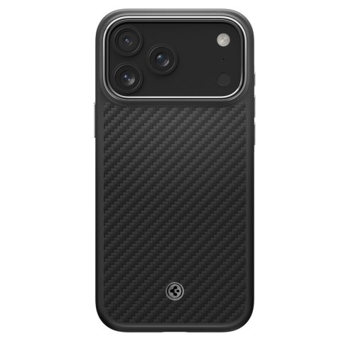 Etui pokrowiec case na iPhone 17 Pro MagSafe - czarno-srebrne SPIGEN