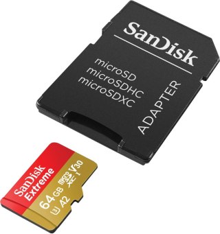 Karta pamięci Extreme microSDXC 64GB 170/80 MB/s A2 V30 U3 SanDisk