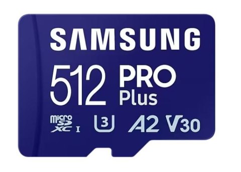 Karta pamięci microSD PRO+ MD-MD512SA/EU + adapter Samsung