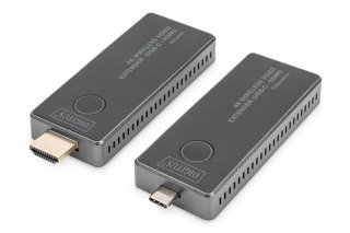 Przedłużacz/Extender USB-C - HDMI bezprzewodowy 30m UHD 4K30Hz audio (zestaw) Digitus