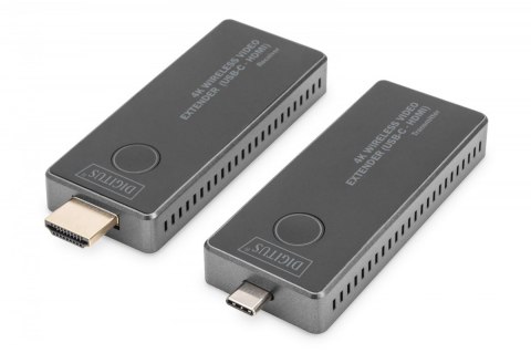 Przedłużacz/Extender USB-C - HDMI bezprzewodowy 30m UHD 4K30Hz audio (zestaw) Digitus