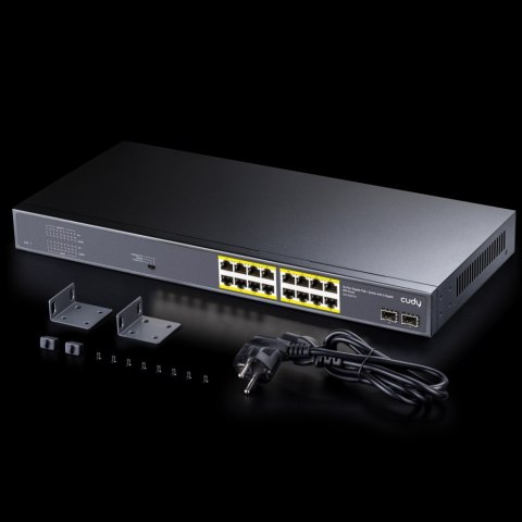 Przełącznik GS1020PS2 16xGE PoE+ 200W 2xSFP Cudy