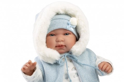 Lalka bobas płacząca Tino 44 cm Llorens