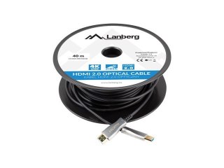 Kabel HDMI M/M v2.0 CA-HDMI-20FB-0400-BK 40m czarny Lanberg
