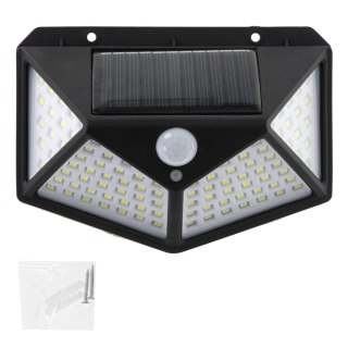 Lampa solarna czujnik ruchu i zmierzchu 100 LED Kik Sp. z o. o. Sp. k.
