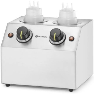 Podgrzewacz elektryczny do sosów butelek podwójny 2 strefy 2x 650 ml 200 W Hendi
