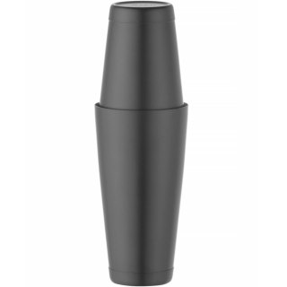 Shaker bostoński 2 częściowy do drinków koktajli Tin on Tin 0.8 l - czarny Bar Up