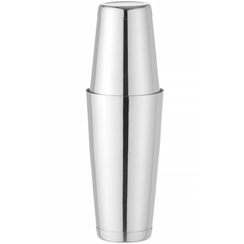 Shaker bostoński 2 częściowy do drinków koktajli Tin on Tin 0.8 l - srebrny Bar Up