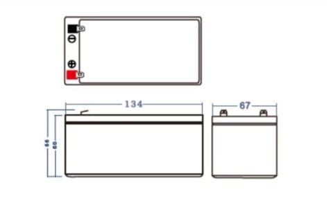 Akumulator AGM VRLA 12V 3.4Ah Green Cell