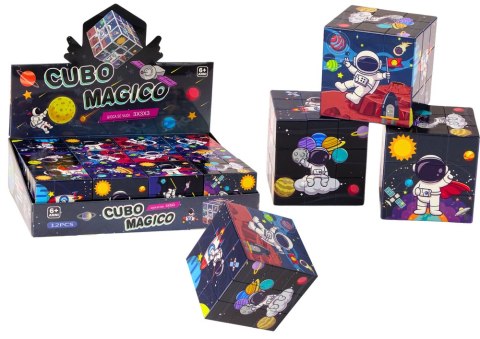 Magiczna Kostka Układanka Edukacyjna Kosmos Puzzle Gra Logiczna LEAN TOYS