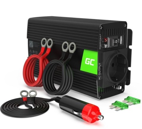 Przetwornica 12V/230V 300W/600W Mod sinus Green Cell