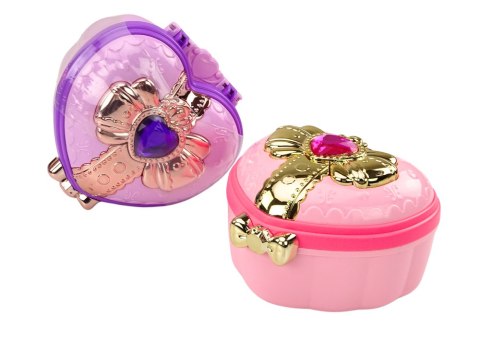 Zestaw Kuferek Szkatułka Serduszko Pudełko Na Biżuterię Akcesoria MIX LEAN Toys