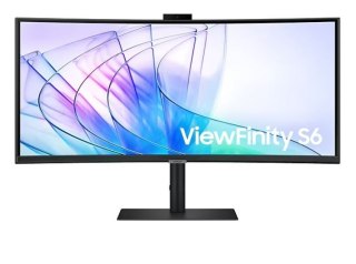 Monitor 34 cale ViewFinity S65VC VA 3440x1440 UWQHD 21:9 1xHDMI 1xDP 1xUSB-C (90W) 2xUSB 3.0 LAN (RJ45) 5ms HAS Webcam głośniki  Samsung