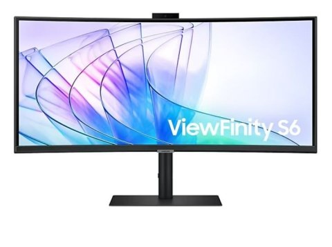 Monitor 34 cale ViewFinity S65VC VA 3440x1440 UWQHD 21:9 1xHDMI 1xDP 1xUSB-C (90W) 2xUSB 3.0 LAN (RJ45) 5ms HAS Webcam głośniki  Samsung