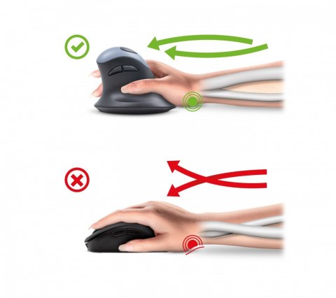 Mysz ergonomiczna pionowa YMS 50350 ERGO USB A , USB C YENKEE