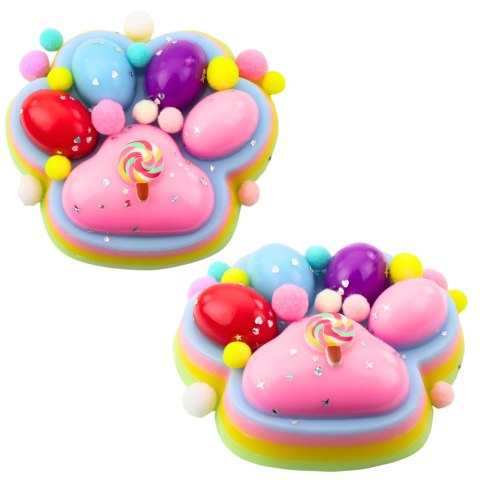 Gniotek Kocia Łapka Zabawka Antystresowa Sensoryczna Squishy XXL Niebieska Różowa LEAN TOYS