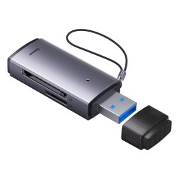 Adapter czytnik kart SD/TF USB Lite Series szary BASEUS