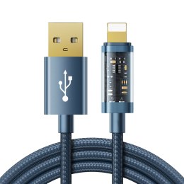 Kabel do iPhone USB - Lightning do ładowania i transmisji danych 2.4A 20W 1.2m niebieski JOYROOM