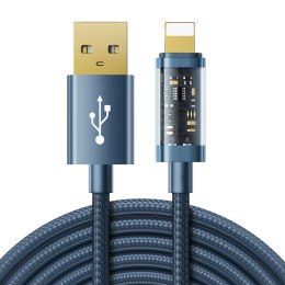 Kabel do iPhone USB - Lightning do ładowania i transmisji danych 2.4A 20W 2m niebieski JOYROOM