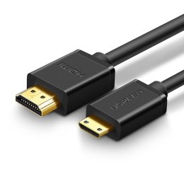 Kabel przewód przejściówka HDMI - mini HDMI 2.0v 4K 60Hz 30AWG 1.5m czarny UGREEN