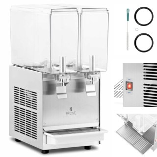 Dyspenser dozownik chłodzący do soków napojów podwójny 2 x 10 l 290 W Royal Catering