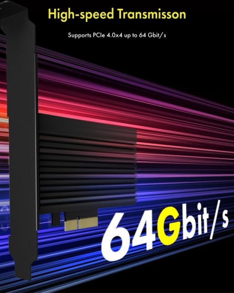 Karta PCI na M.2 SSD NVMe IB-PCI208-HS z radiatorem IcyBox