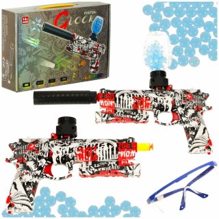 Pistolet na kulki żelowe wodne karabin zasilanie akumulatorowe USB + okulary 550szt. 7-8mm Kik Sp. z o. o. Sp. k.