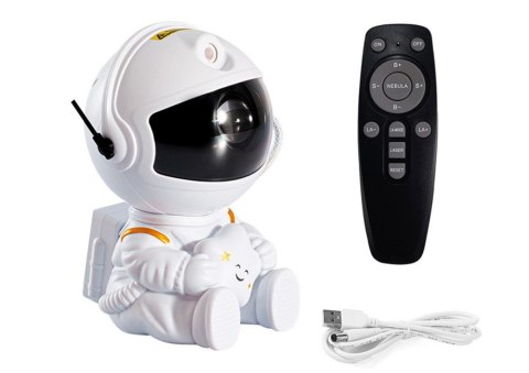 Projektor Astronauta Z Gwiazdą LED USB Pilot Sterujący LEAN Toys