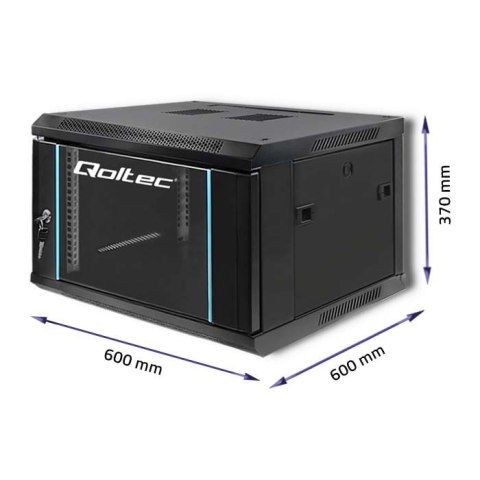 Szafa RACK 19 cali | 6U | 600 x 370 x 600 Qoltec