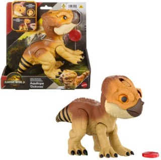 Figurka interaktywna Jurassic World Aquilops Dolores Tryb obrony Mattel