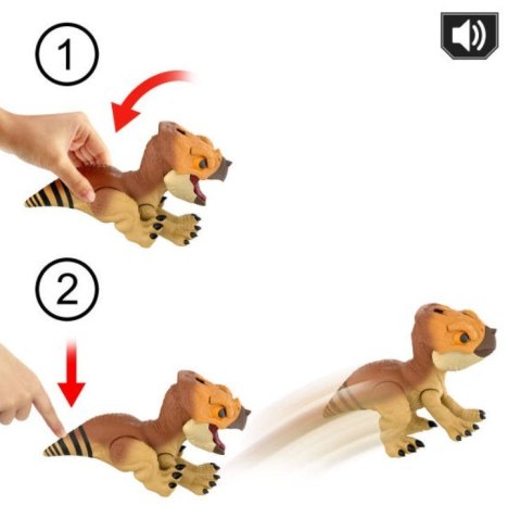 Figurka interaktywna Jurassic World Aquilops Dolores Tryb obrony Mattel