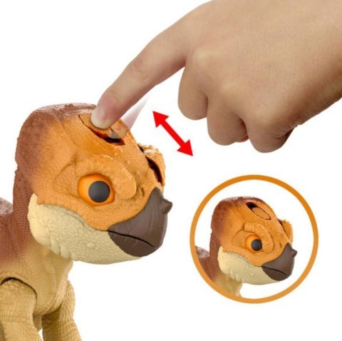 Figurka interaktywna Jurassic World Aquilops Dolores Tryb obrony Mattel