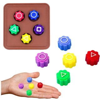 Kości Do Gry W Gonggi Hacele Gra Zręcznościowa Squid Games Podstawka 5szt B LEAN TOYS