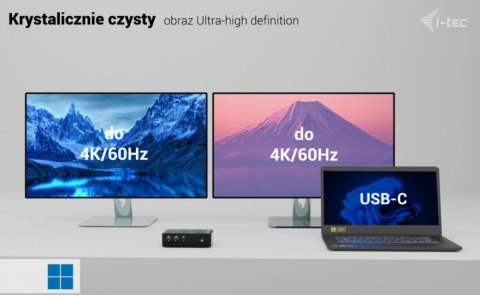 Stacja dokującaThunderbolt5 Quattro Display Docking Station 5x USB 2.5 GLan Power Delivery 140W I-tec