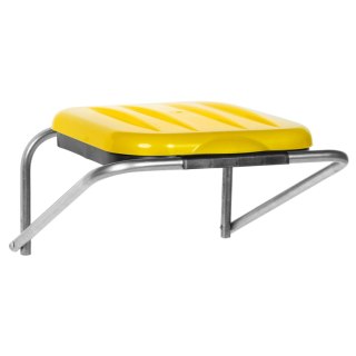 Uchwyt ścienny wiszący do segregacji śmieci zółty - worki 120L GSG24