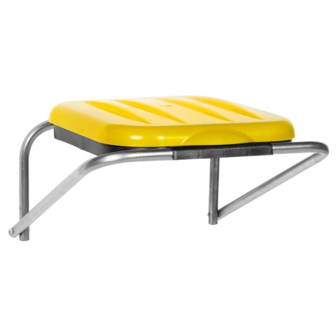 Uchwyt ścienny wiszący do segregacji śmieci zółty - worki 120L GSG24