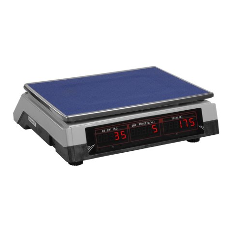 Waga sklepowa handlowa cenowa biała 30kg / 2g Steinberg Systems