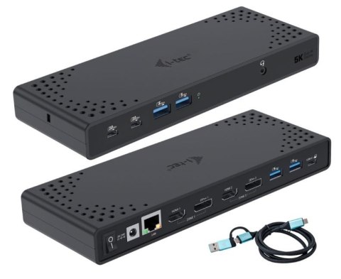 Stacja dokująca USB 3.0 / USB-C / Thunderbolt 3 Dual Display Gen2 + Power Delivery 100W I-tec