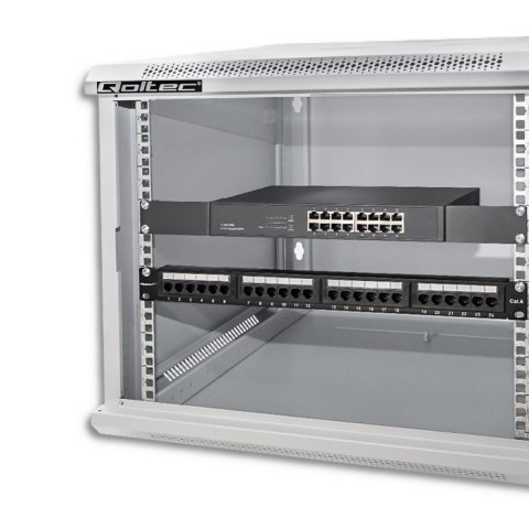 Szafa RACK 19 cali | 9U | 600 x 600 x 500 Qoltec