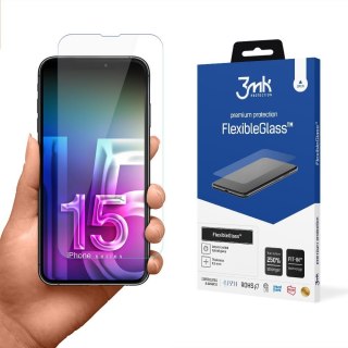 Szkło hybrydowe FlexibleGlass iPhone 15 6,1 cala 3MK