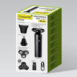 Zestaw do golenia 3w1 USB MR-676 Feel-Maestro