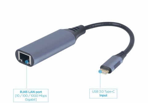 Adapter USB-C to LAN GbE RJ-45 Gembird