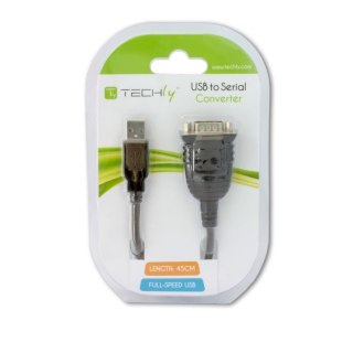 Konwerter USB na RS232/ COM/DB9 Techly