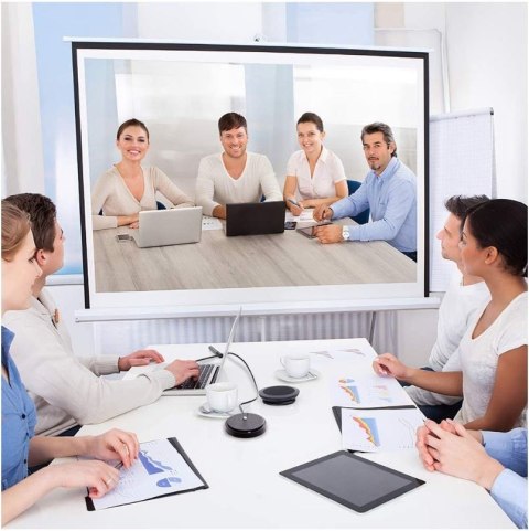 Mikrofon konferencyjny dookólny USB 2.0 z wyciszeniem Techly