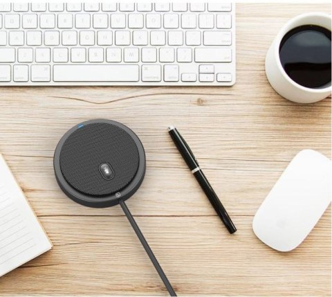 Mikrofon konferencyjny dookólny USB 2.0 z wyciszeniem Techly