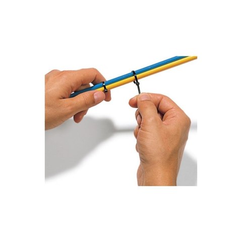 Nylonowe opaski zaciskowe 200 x 2.5mm 100szt. czarne Techly