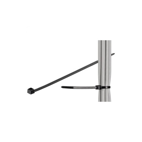 Nylonowe opaski zaciskowe 200 x 2.5mm 100szt. czarne Techly