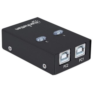 Przełącznik automatyczny Hi-Speed USB 2.0 2 PC - 1 USB Manhattan