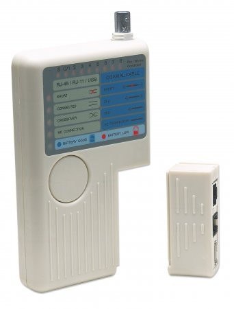 Tester okablowania RJ11 /RJ45/USB/BNC Intellinet
