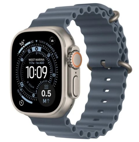 Watch Ultra 3 GPS + Cellular Koperta 49 mm z tytanu w kolorze naturalnym Pasek Ocean w kolorze marynarskiego granatu Apple